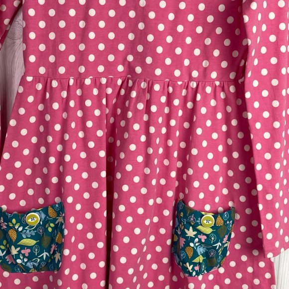 Matilda Jane Dress Girls Collecting Leaves14 Polka Dot Floral Long Sleeve - Picture 3 of 11